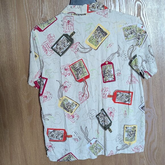 Erika Big Cat Safari Print Collared Short Sleeve, PM - Picture 2 of 4